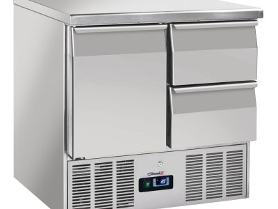 Saladette 2 tiroirs 1 porte GN 1/1