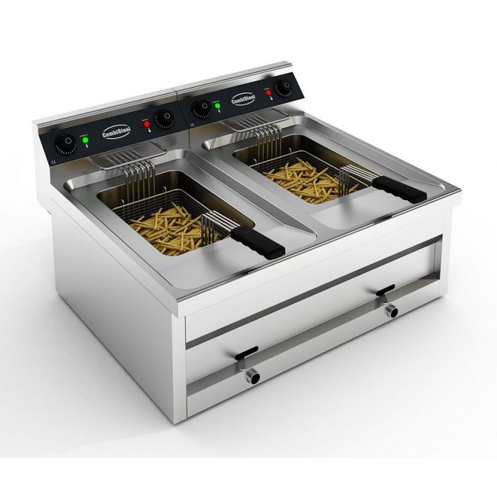 FRITEUSE POSABLE ELECTRIQUE 2X12L 2X6KW